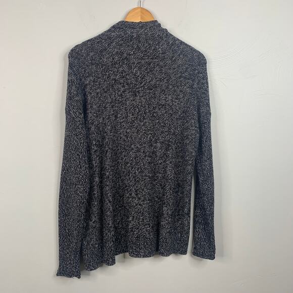 Tahari Black & Gray Knit Mockneck Sweater - Picture 6 of 6